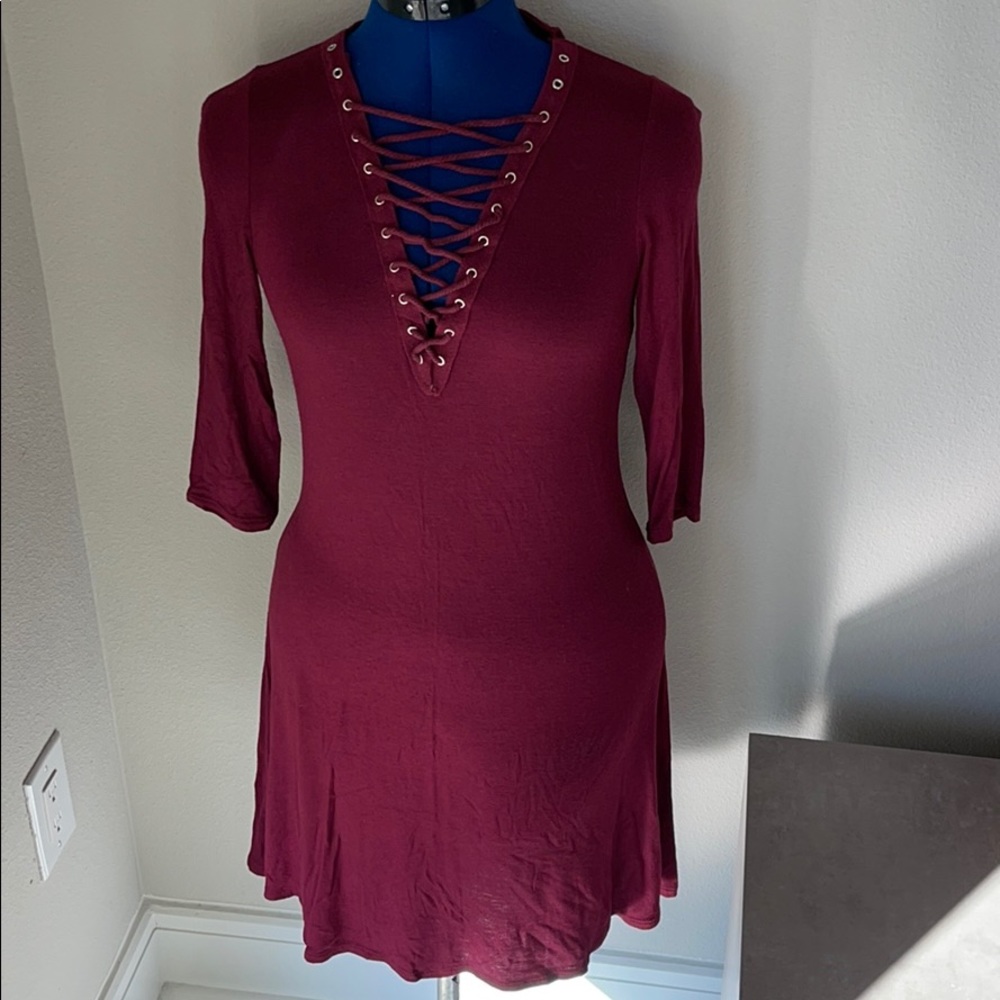 Pink peony dress